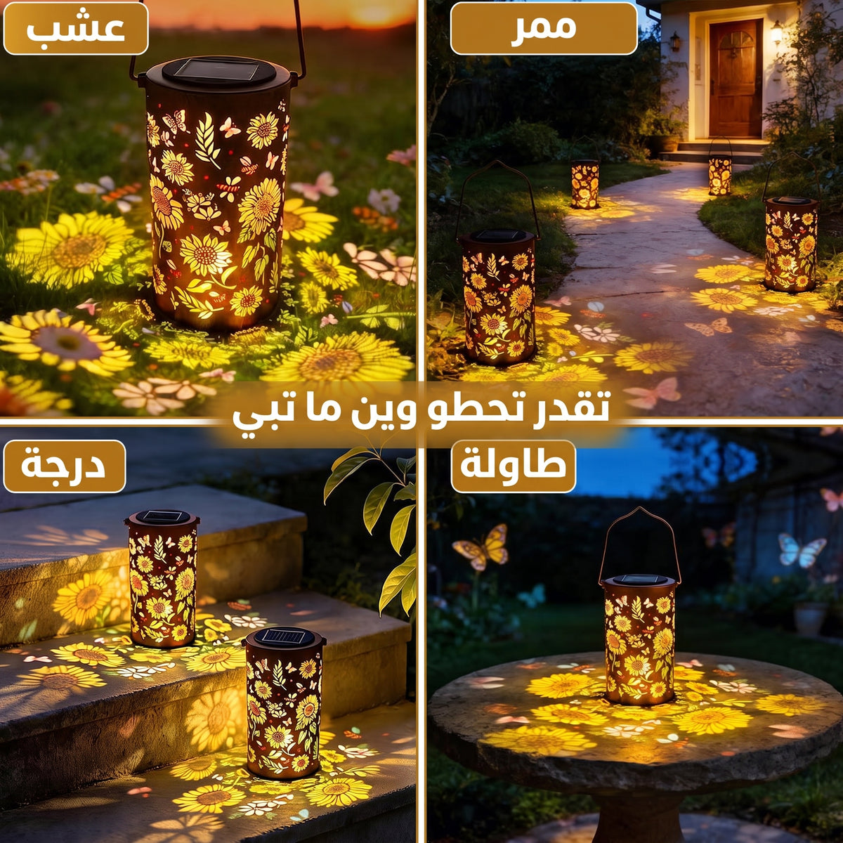 Colorful Sunflower مصباح الحديقة السحري